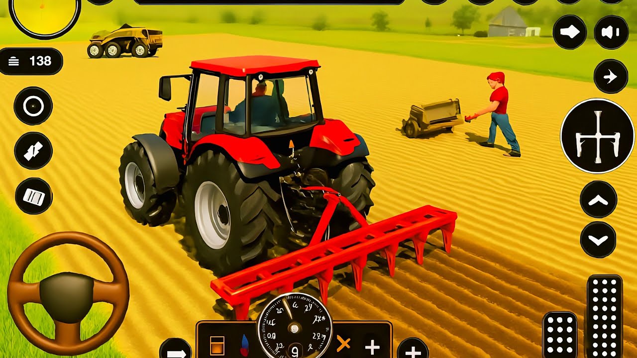 Modern Tractor Farming Driving Simulator 3D - New Tractor Games