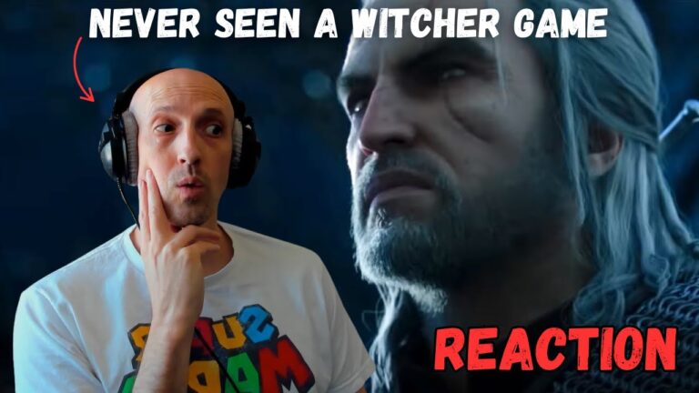 My first time EVER seeing a Witcher game! | Witcher