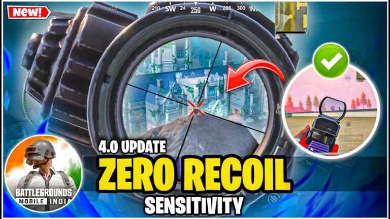 New BGMI 4.0 Sensitivity Settings 👻 Best Zero Recoil Control