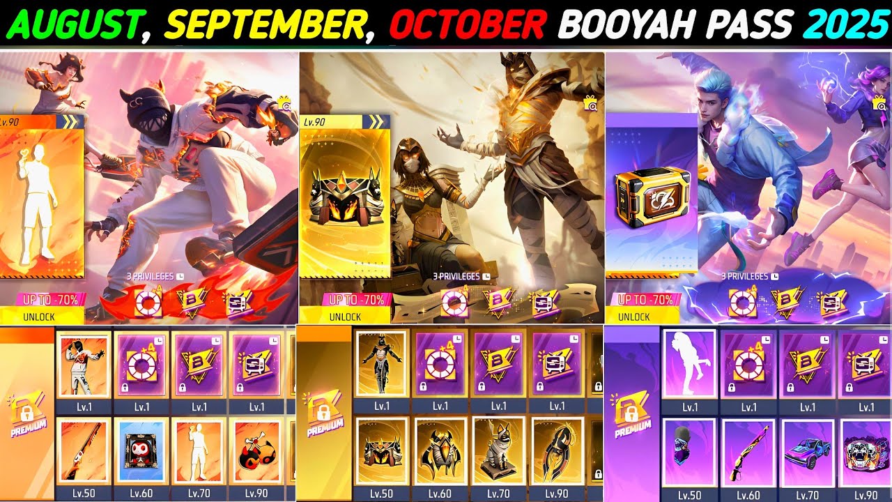 Next Booyah Pass Free Fire 🔥🤯🥳 | August booyah pass
