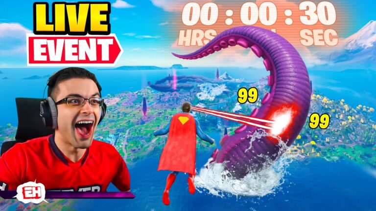 NickEh30 reacts to Fortnite's Kraken Event! (ft. Ninja)
