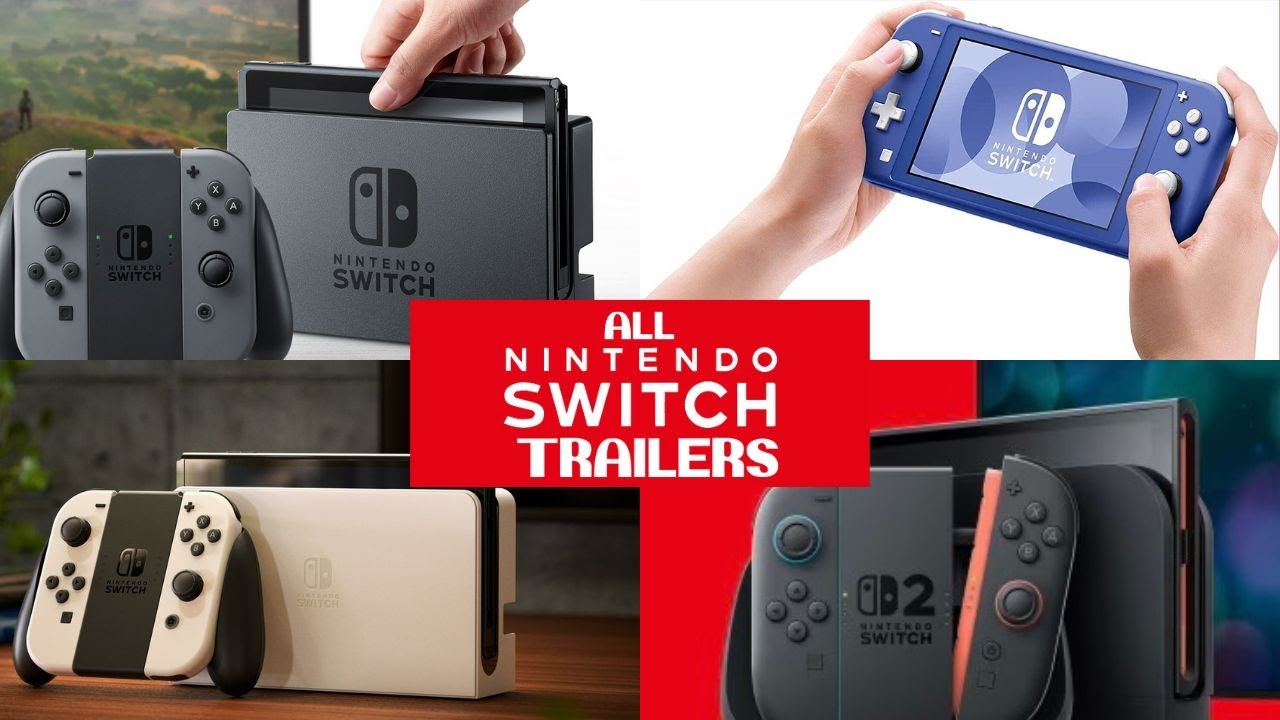 Nintendo Switch Announcement Trailers: Nintendo Switch, Lite, OLED Model, and