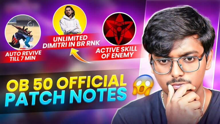 OB50 UPDATE PATCH NOTES CHANGES l FREE FIRE NEW EVENT