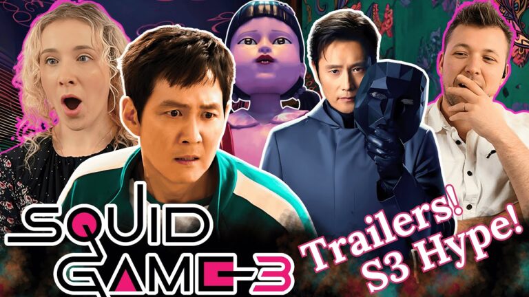 SQUID GAME Season 3 Teaser + Official Trailer Reaction |