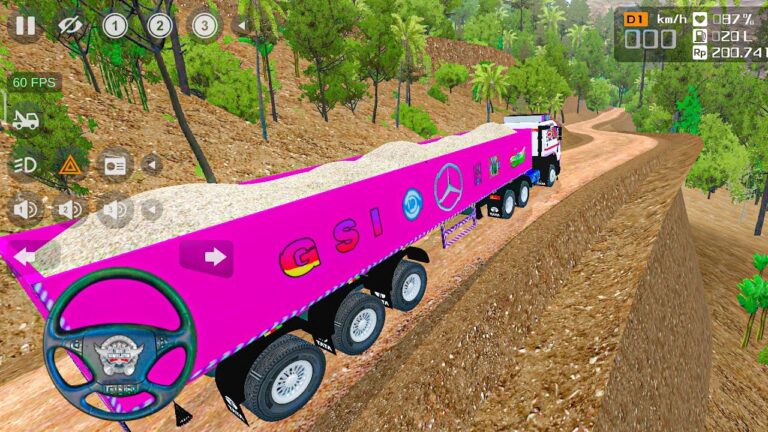 TATA Truck off Road Driving Signa Trailer Truck Material Loaded
