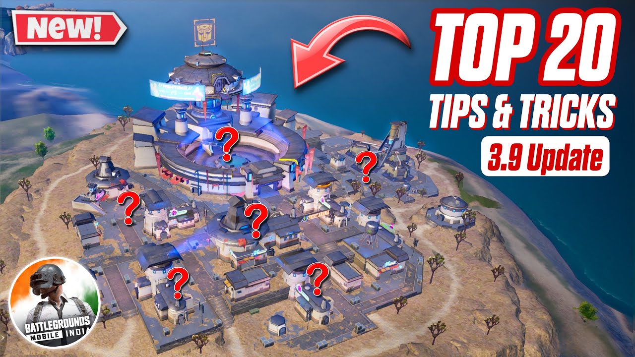 Top 20 Tips & Tricks New 3.9 UPDATE BGMI 🔥Transformers