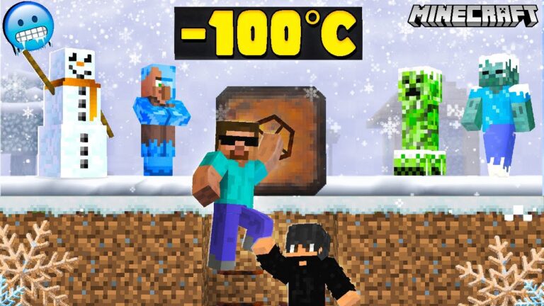 We Created BUNKER to Survive COLD WEATHER in Minecraft @ProBoiz95