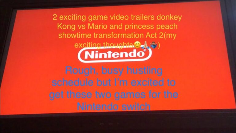 2 exciting video game trailers Mario Vs Donkey Kong &