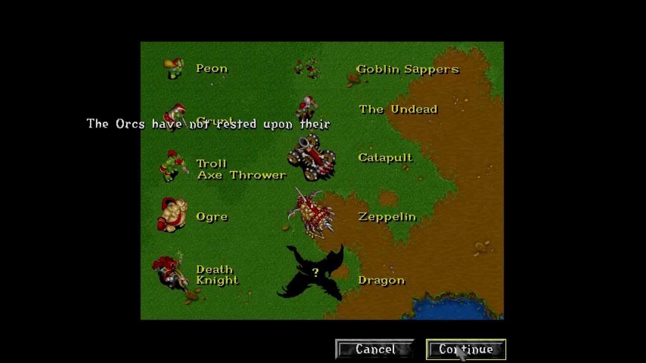 90s Game Trailers: Warcraft II: Tides of Darkness Slideshow (1995)