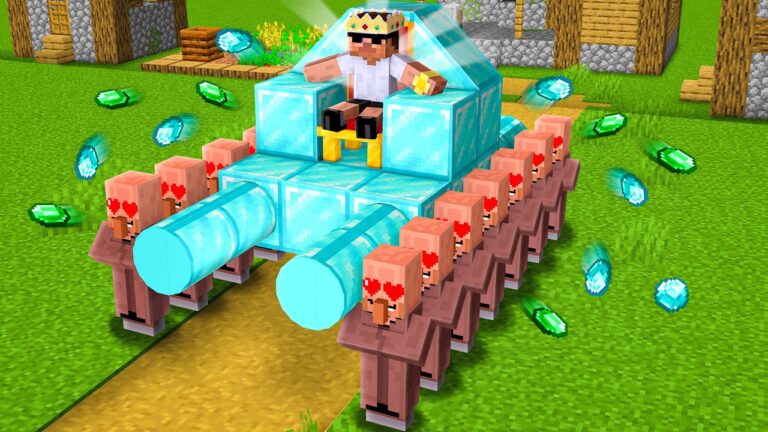 All Villagers Became Servant in Minecraft..
