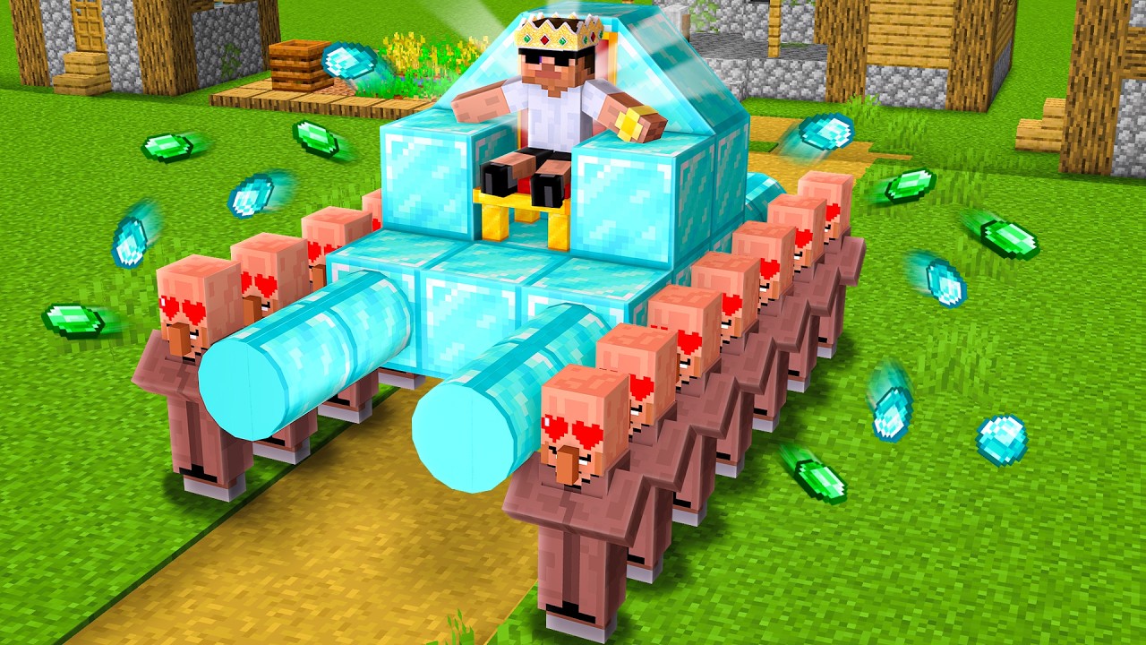 All Villagers Became Servant in Minecraft..