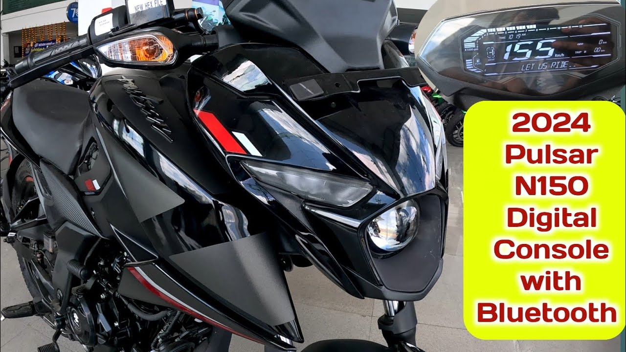 Bajaj Pulsar N150 Digital Console & Bluetooth 2024 model features
