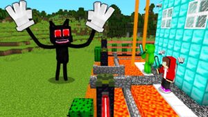 Cartoon Cat vs. Security in Minecraft