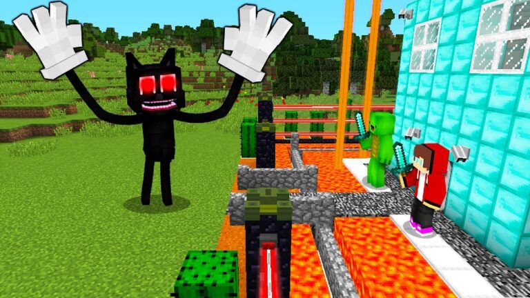 Cartoon Cat vs. Security in Minecraft