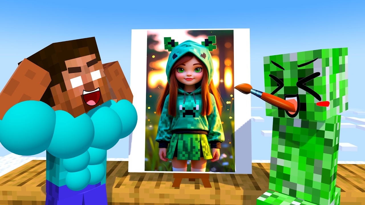 DRAWING RUN 4 CHALLENGE - Minecraft Animation