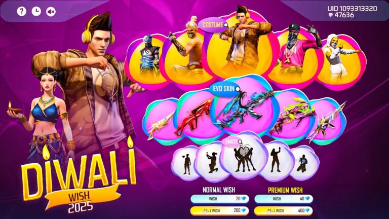 Diwali Wish Event Rewards 2025🔥🥳| Diwali Special Gold Royale |