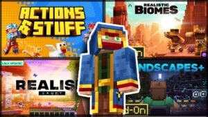 Enhancing Minecraft-Actions and Stuff + Realistic Biomes + RealismCraft +