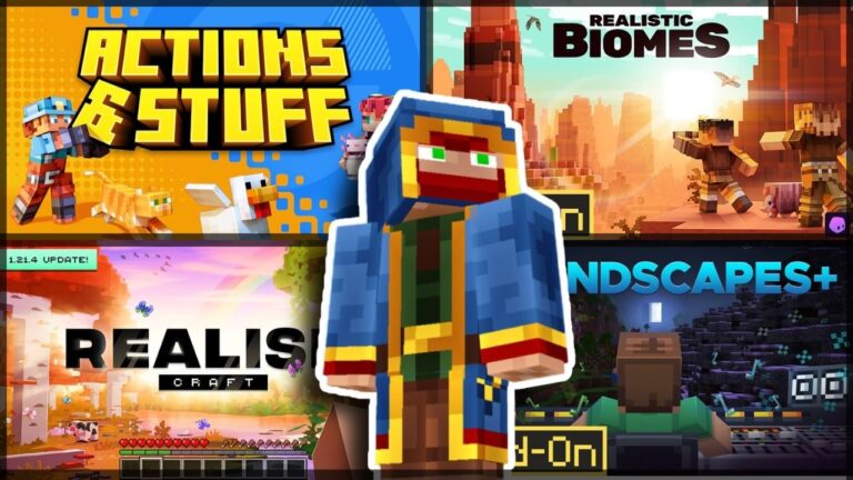 Enhancing Minecraft-Actions and Stuff + Realistic Biomes + RealismCraft +