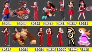 Evolution of Pauline Game Graphics In Nintendo Games (1981-2025)