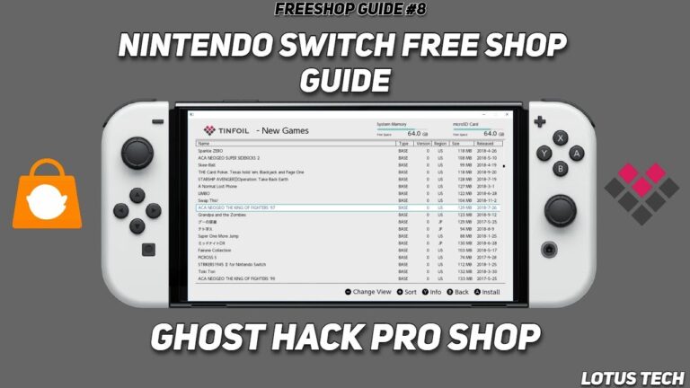 Freeshop Guide #8 For Modded Nintendo Switch (Ghost Hacked Pro