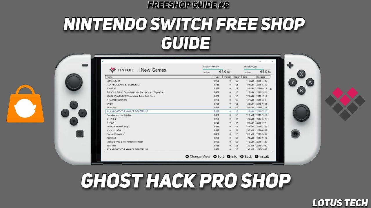 Freeshop Guide #8 For Modded Nintendo Switch (Ghost Hacked Pro