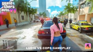 GTA 6: Lucia vs Cops Full Hot pursuit - New