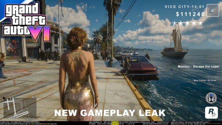 GTA 6 New Gameplay Leak EPIC VICE YACHT - Cop