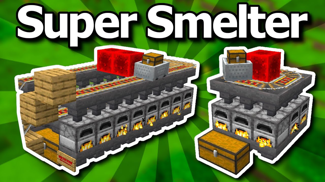 How To Build A Super Smelter In Minecraft - Large