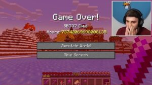 I DIED IN HARDCORE MINECRAFT...