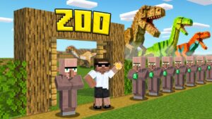 I Opened a Dinosaur Zoo with Doorbin in Minecraft..