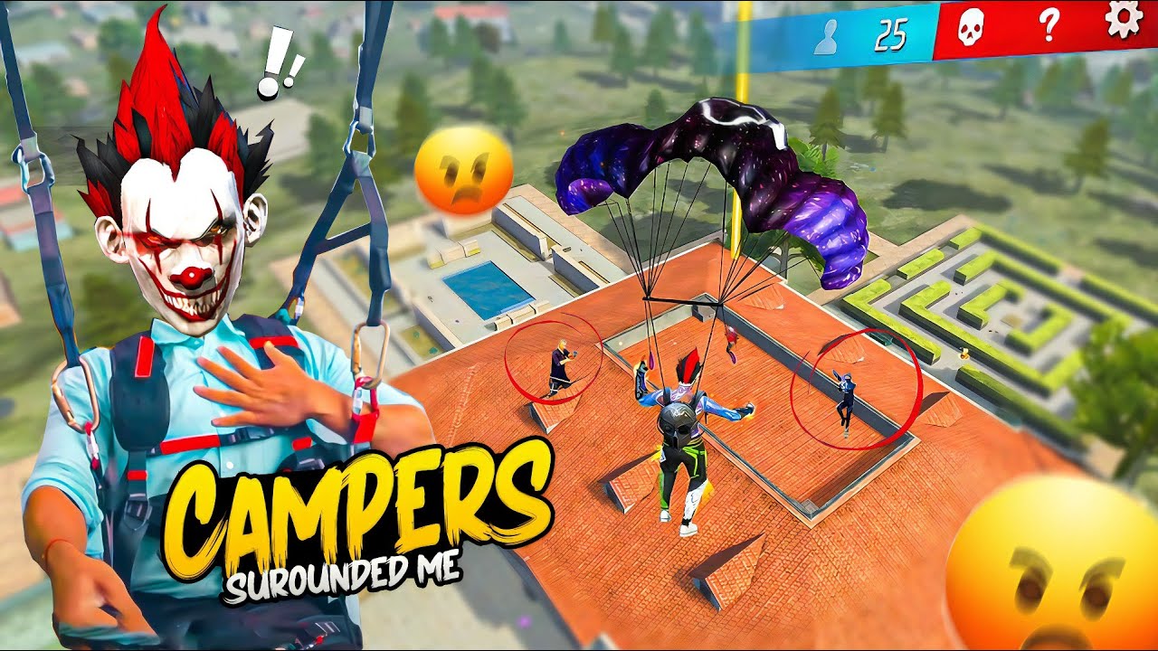 Intense Fight at Peak Roof 😲 Op 1 Vs 4