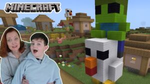 Minecraft for kids | How to build a Chicken Jockey
