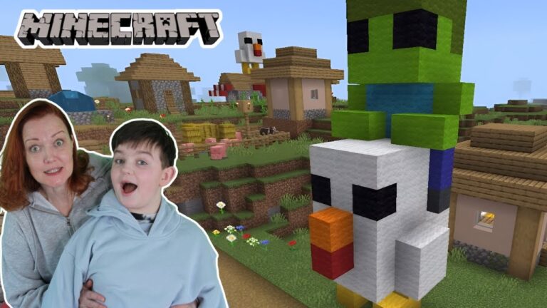 Minecraft for kids | How to build a Chicken Jockey