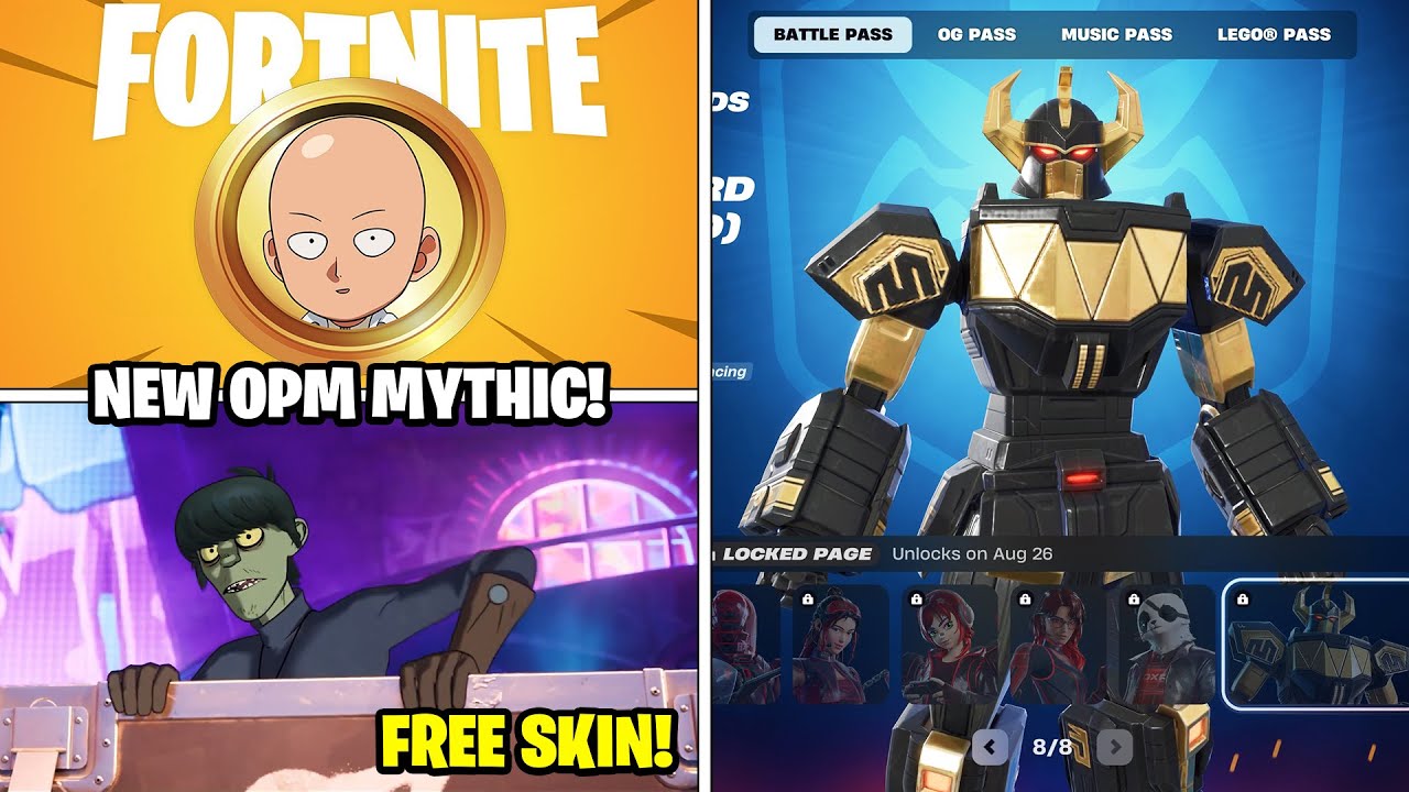 *NEW* Fortnite Update! (FREE SKIN, OPM 1 SHOT MYTHIC, GORILLAZ!)