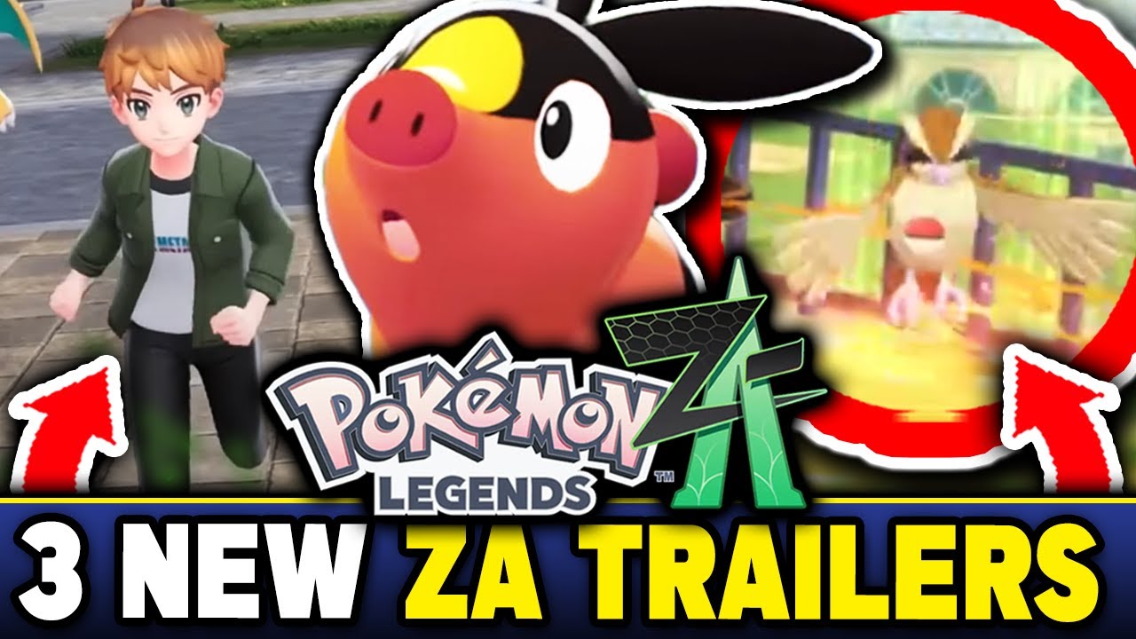 POKEMON NEWS! 3 NEW LEGENDS ZA PROMOTIONAL TRAILERS! NEW GAMEPLAY,