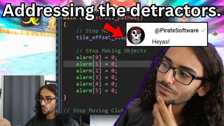 Pirate Software responded to my code review...