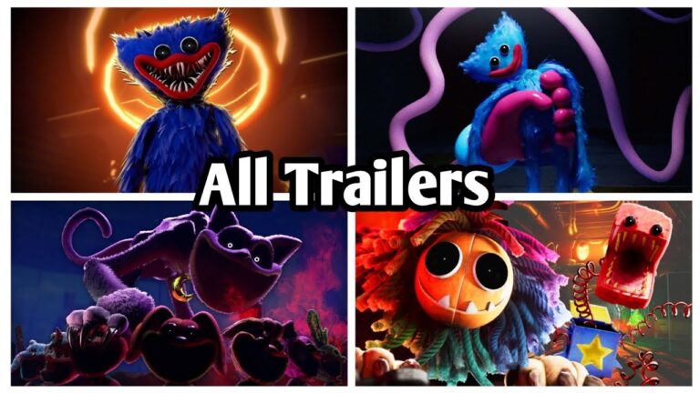 Poppy Playtime - ALL TRAILERS : Chapter 1,2,3,4 – Official