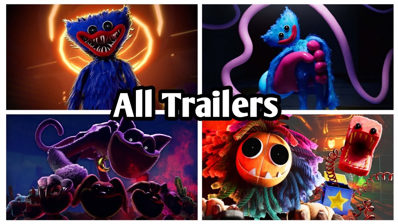 Poppy Playtime - ALL TRAILERS : Chapter 1,2,3,4 – Official