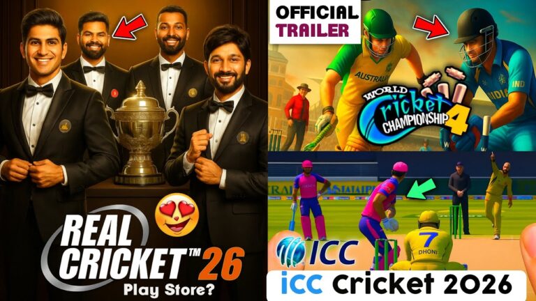Real Cricket 26 Play Store? 😍 WCC4 Official Trailer 😲