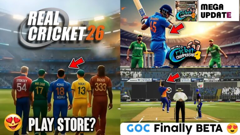 Real Cricket 26 Update PRO 🔥 WCC4 Trailer in Aug