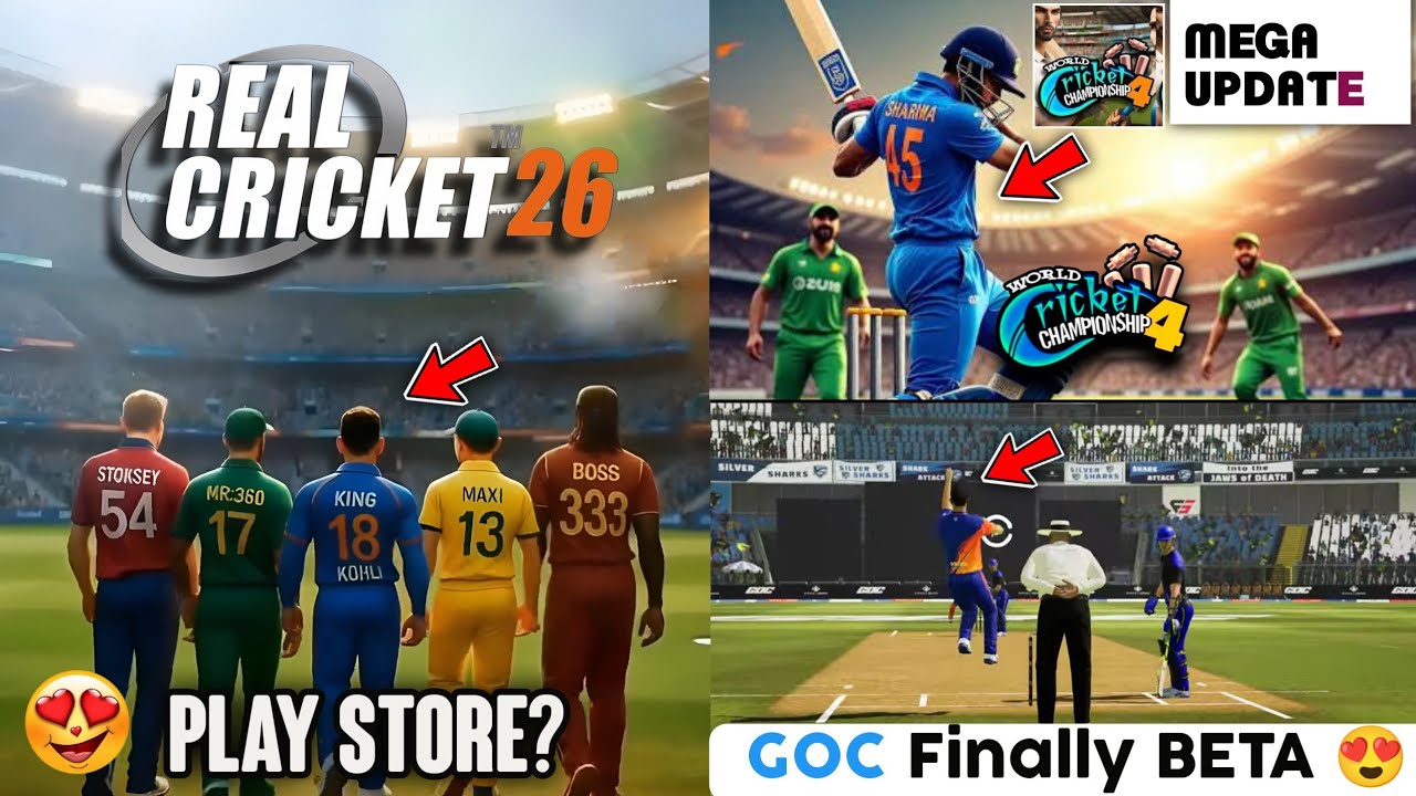 Real Cricket 26 Update PRO 🔥 WCC4 Trailer in Aug