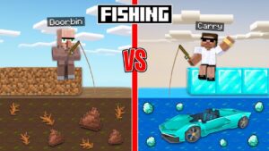 Rs 1 vs Rs 1,00,000 Fishing Luxury Items in Minecraft...