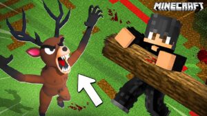 Surviving 99 Nights in Cursed Forest in Minecraft!