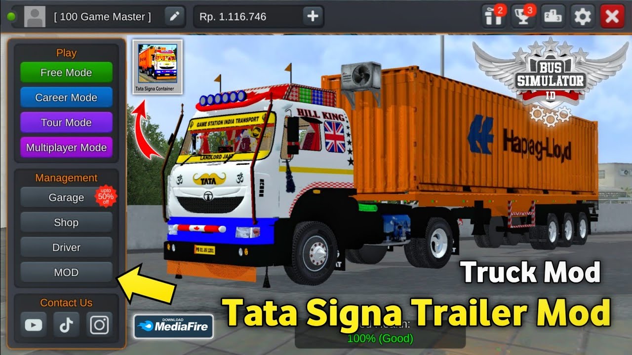 Tata Signa Trailer Mod How To Add Indian Truck Mod