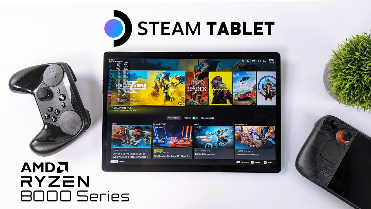 The First-Ever Steam Tablet! A Ryzen Powered Linux Machine That