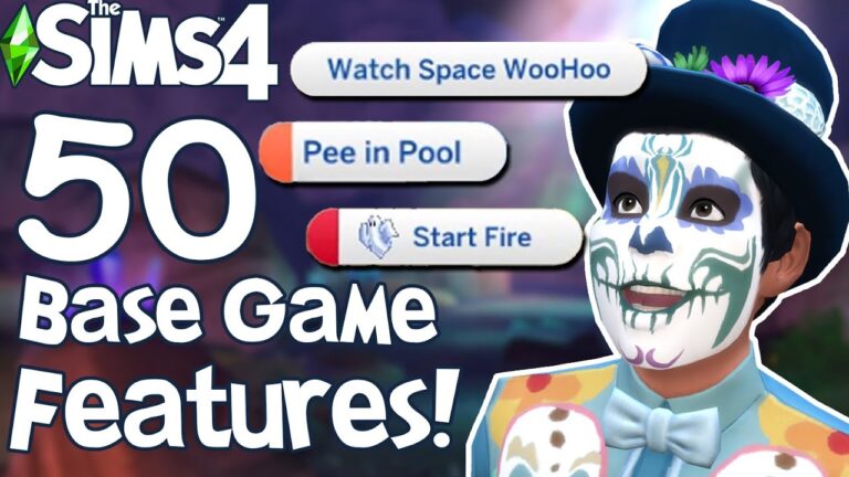 The Sims 4: 50 BASE GAME FEATURES You Might Not