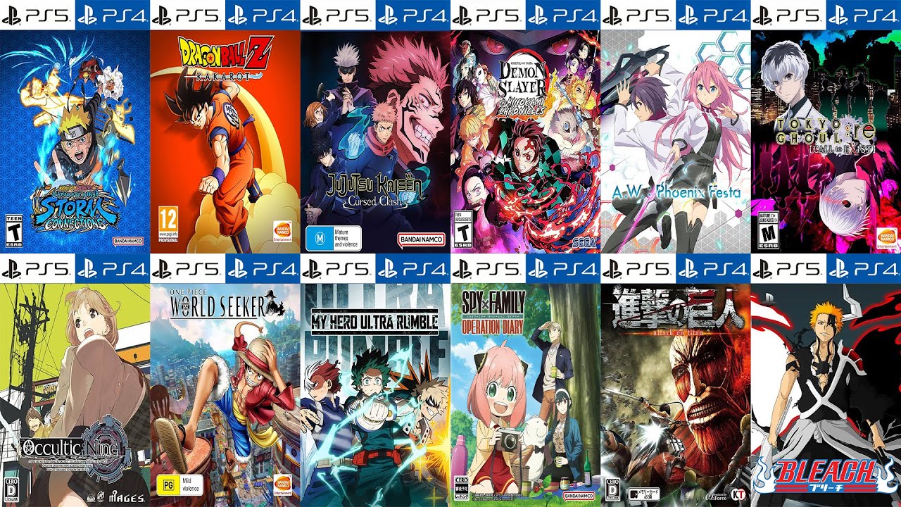 Top 25 Best Anime Games for PlayStation 4 and PlayStation