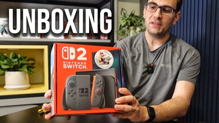 UNBOXING do NINTENDO SWITCH 2 + Jogos + Pro Controller