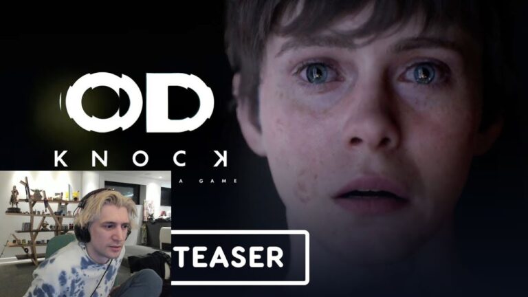 xQc Reacts to Hideo Kojima's OD - KNOCK | Teaser