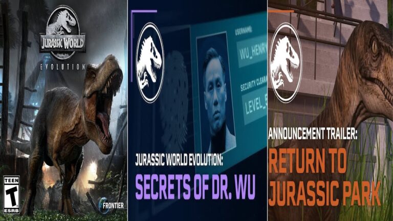 All Jurassic World Evolution 1 Trailers! | JWE3 HYPE